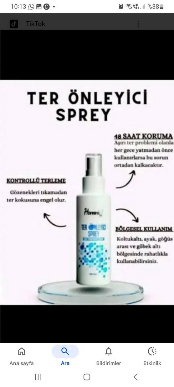Homm Life Ter Önleyici Sprey Kadın Deodorant - Görsel 2