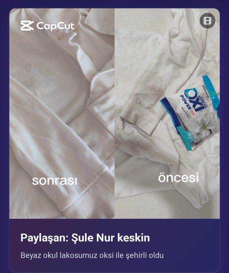 homm bitkisel Oxi Power Toz Leke Çıkarıcı - Beyazlatıcı Etkili - Görsel 2