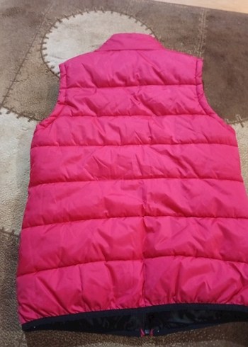 Fermuarlı Pembe Kız Çocuk Yeleği - Görsel 2