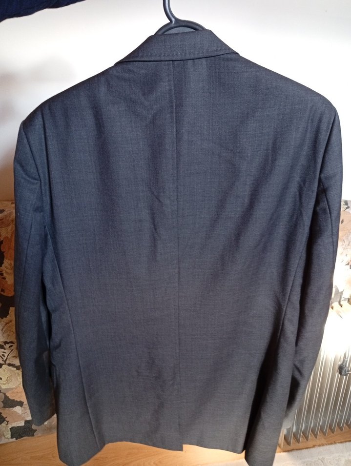 Gri Erkek Takım Elbise - Klasik Kesim - Görsel 2