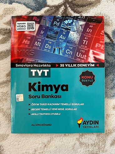 Aydın Yayınları TYT Kimya Konu Özetli Soru Bankası