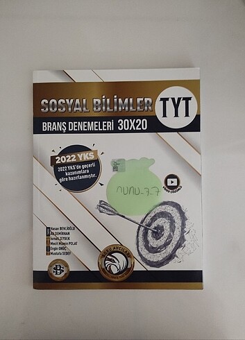 Bilgi Sarmal TYT Sosyal Bilimler 30X20 Branş Denemeleri