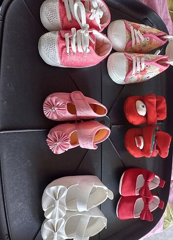 17 Beden Kız bebek ayakkabıları farklı numaralar