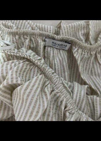 Pamuklu Beyaz Yazlik tulum - Görsel 3