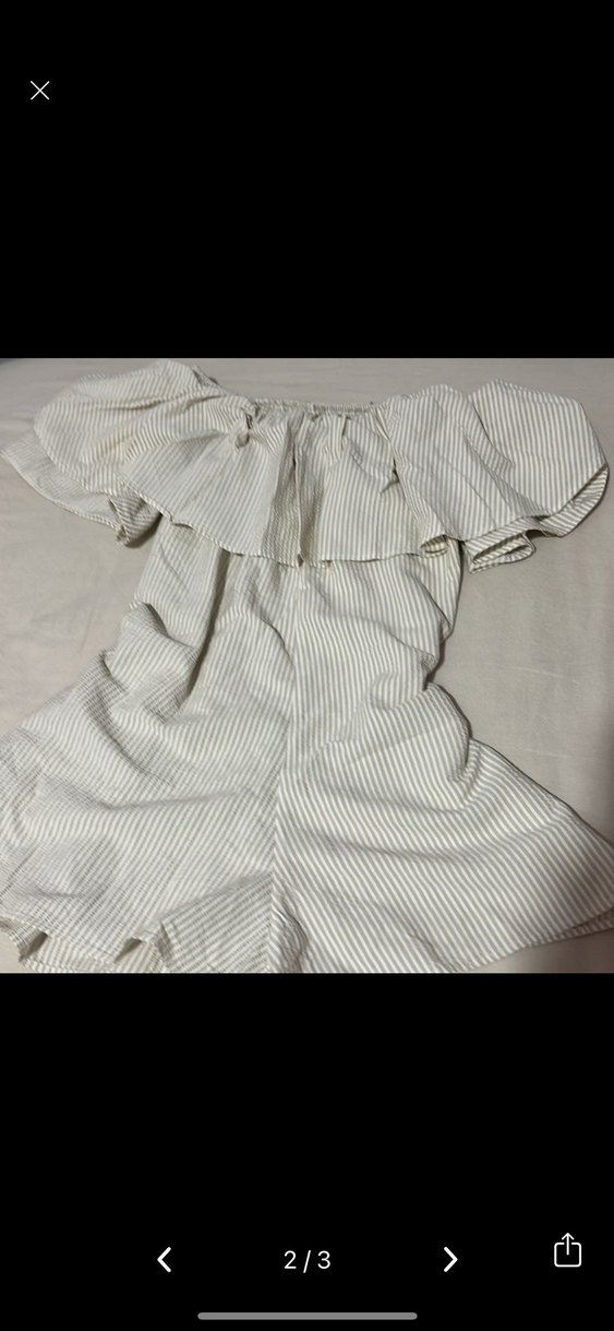 Pamuklu Beyaz Yazlik tulum - Görsel 2