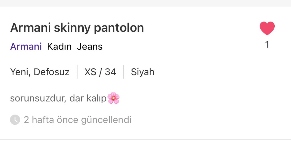 Armani Siyah Kadın Kot Pantolon — görsel 4/5