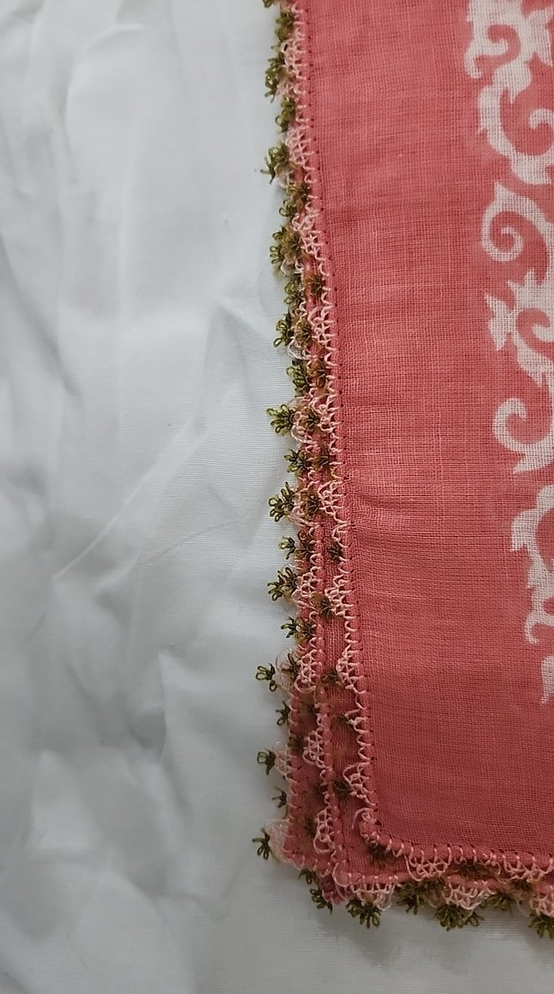 Dantel Detaylı Çok Renkli Kadın tülbent - Görsel 2