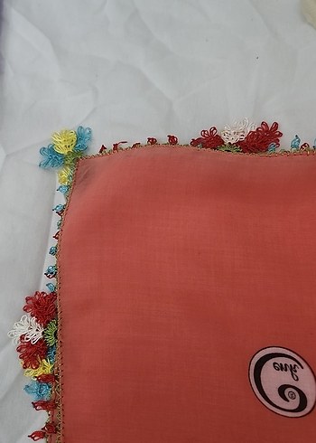 renkli iğne oyası tülbent - Görsel 4