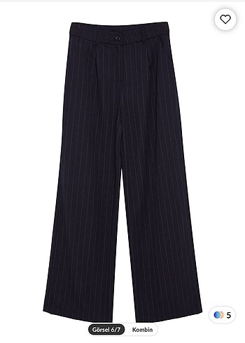 Trendyol & Milla Lacivert yüksel bel wide leg jean