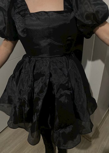 Kadın Siyah Gotik Mezuniyet Elbisesi - Görsel 4