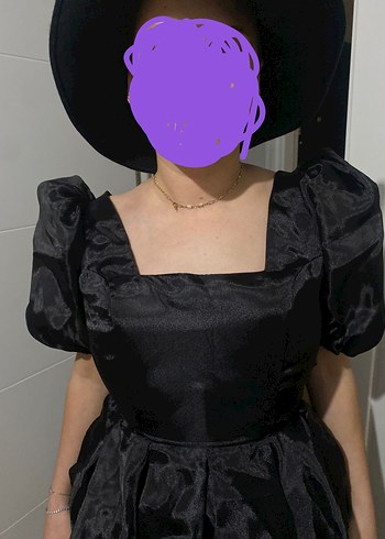 Kadın Siyah Gotik Mezuniyet Elbisesi - Görsel 2