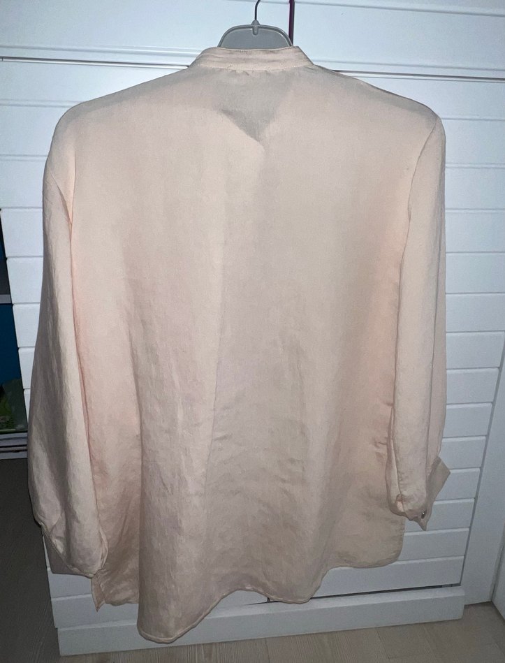 Bej Düğmeli Gömlek - Görsel 3