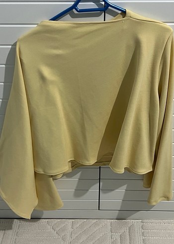 tereyağ sarısı bluz - Görsel 4