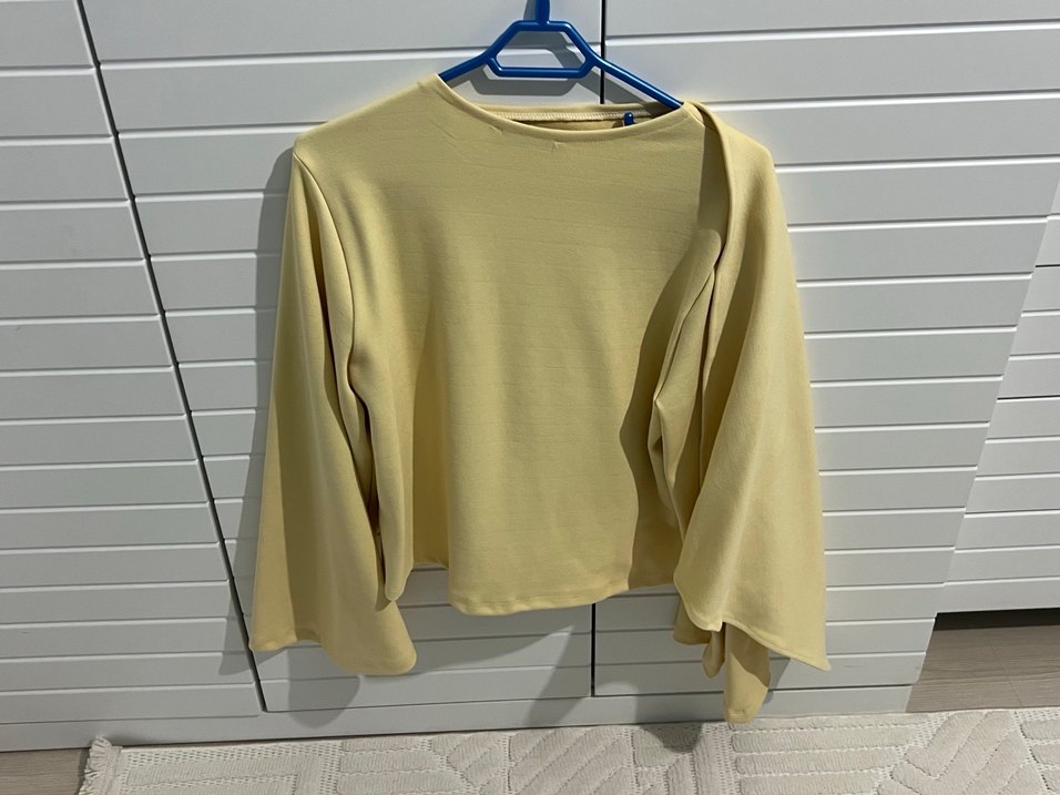 tereyağ sarısı bluz - Görsel 3