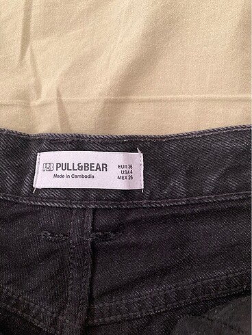 s Beden siyah Renk pull and bear siyah kot short