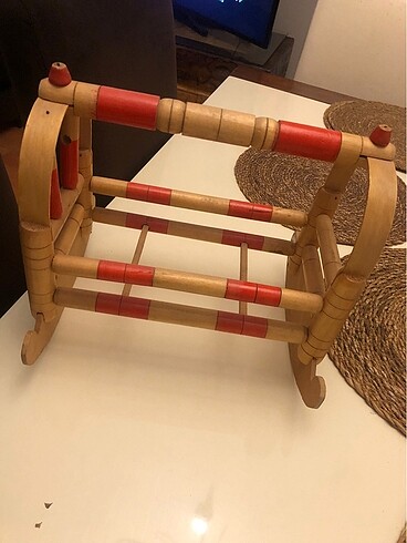30 cm * 24 cm ahşap sallanan beşik