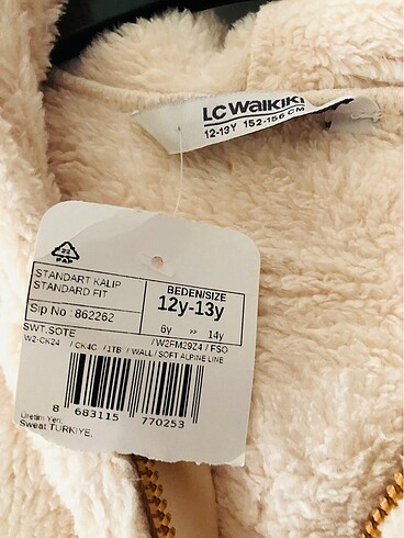 Lcw peluş kız çocuk sweatshirt H&M pantolon