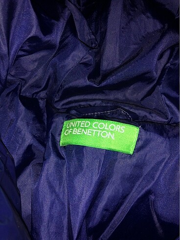 7 Yaş Beden lacivert Renk Benetton 7-8 yaş mont