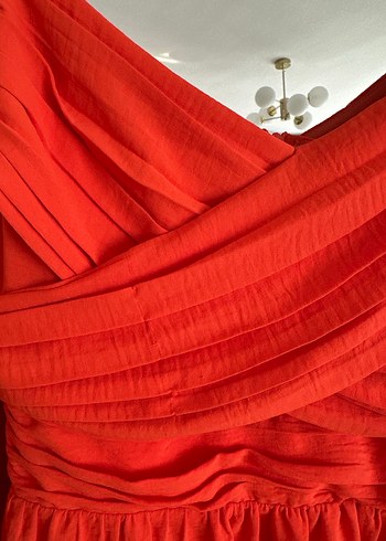 Turuncu elbise - Görsel 8