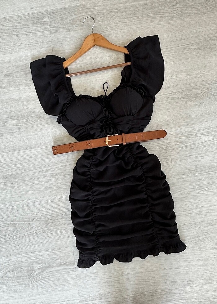 Siyah elbise - Görsel 4