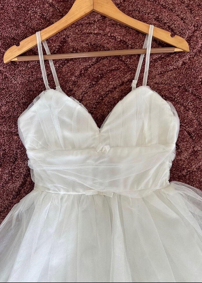 Beyaz elbise - Görsel 4