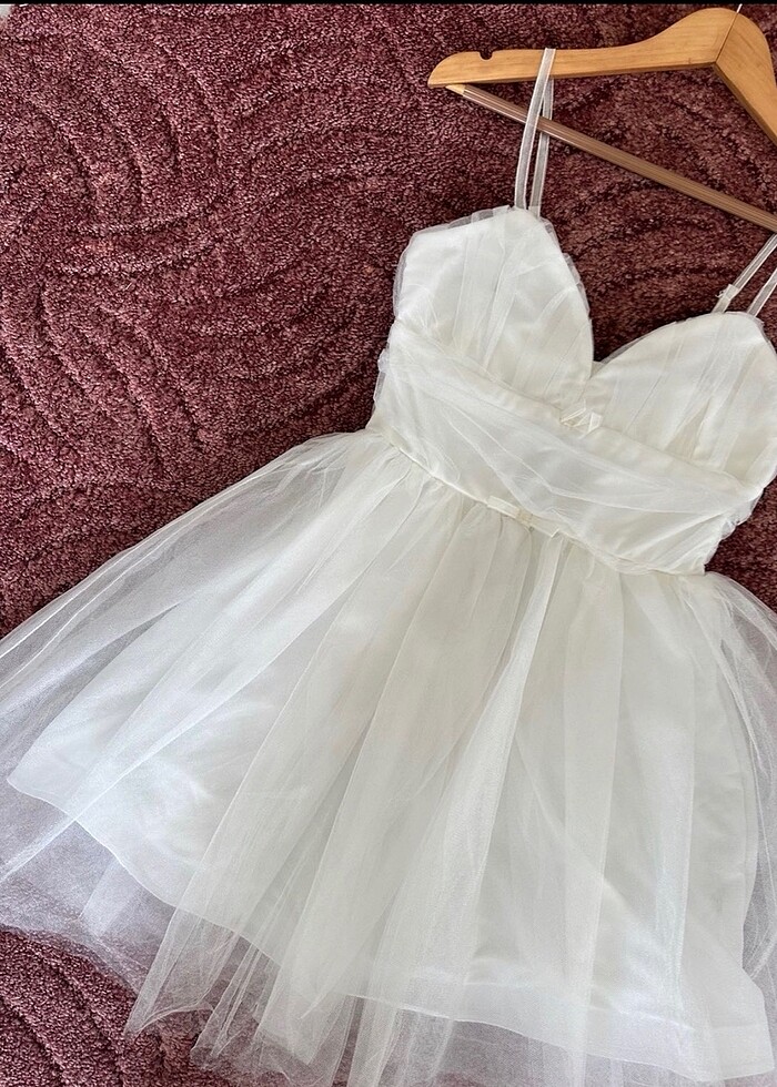 Beyaz elbise - Görsel 5