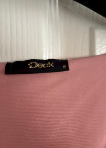 s Beden pembe Renk Pembe Kadın Uzun Elbise, Kemerli, Kolsuz