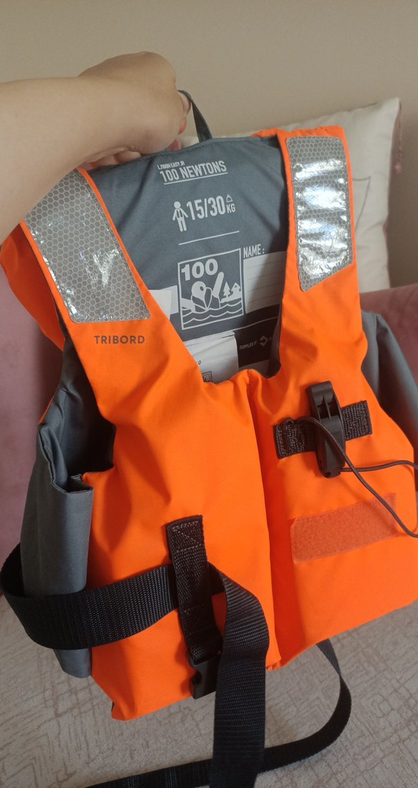 Erkek Çocuk Turuncu Biker Tarzı Yelek - Görsel 2