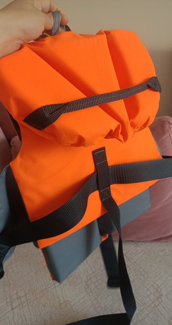 Erkek Çocuk Turuncu Biker Tarzı Yelek - Görsel 3