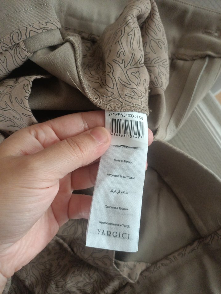 Bej erkek Kumaş Pantolon - Görsel 4