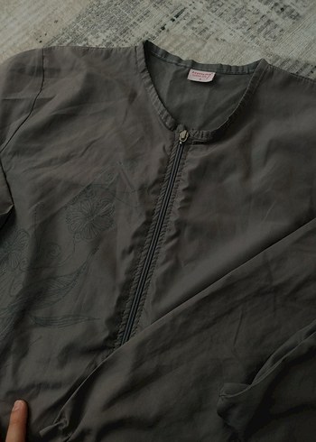 Gri Uzun Kesim haşema mayo - Görsel 8