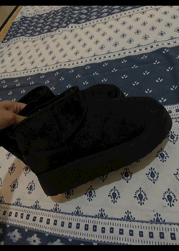 Ugg Kadın Siyah Platform Topuklu Bot