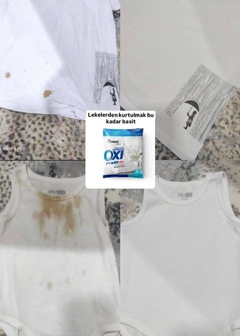 Beyazlar için Homme Clean Oxi Power Toz Deterjan - Görsel 2