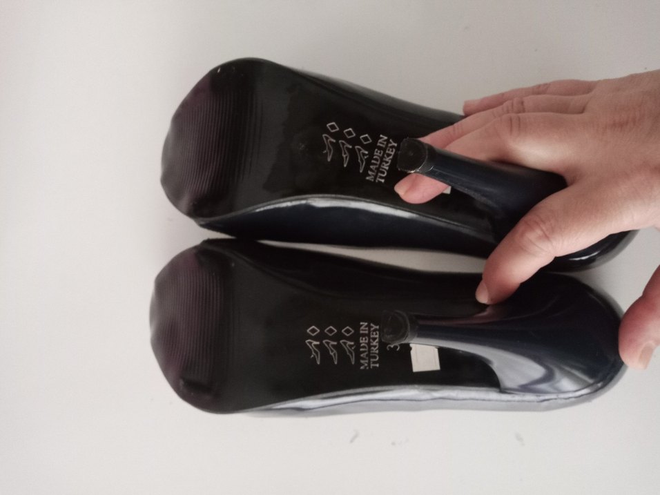 Klasik lacivert Stiletto Topuklu Kadın Ayakkabı - Görsel 3