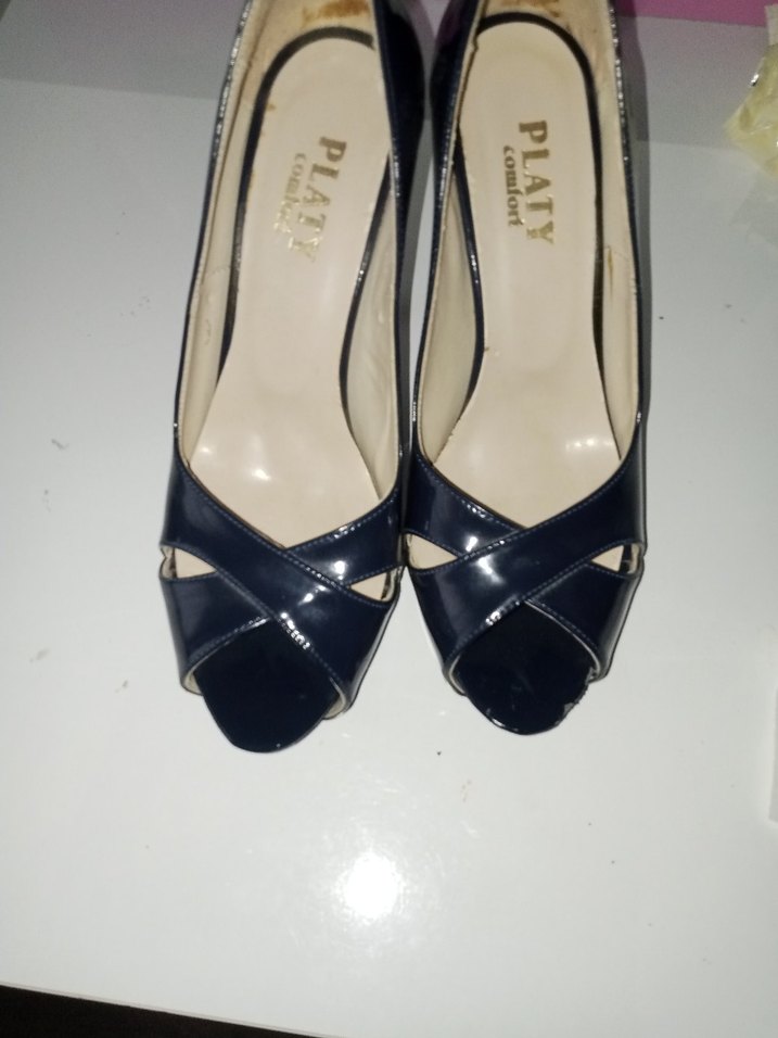 Klasik lacivert Stiletto Topuklu Kadın Ayakkabı - Görsel 2