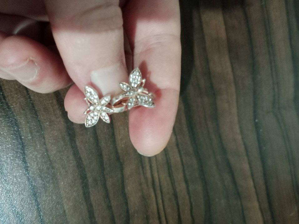 gümüş kelebek küpe - Görsel 2