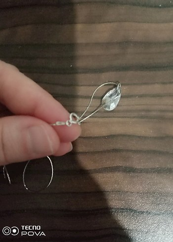 925 Ayar tektaş elmas takı seti - Görsel 2