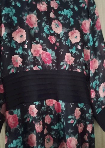 Çiçek Desenli Uzun Bohem Elbise - Görsel 2