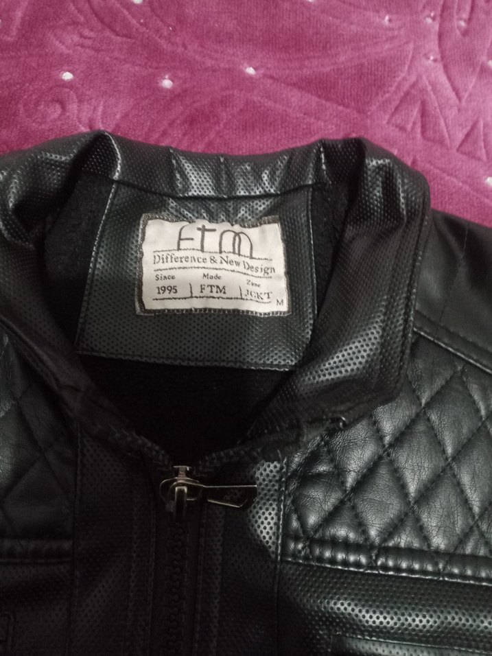 Siyah  Deri  Ceket - Görsel 2