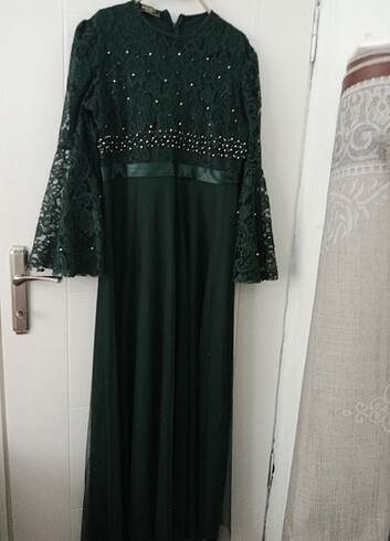 Zümrüt yeşili abiye - Görsel 2