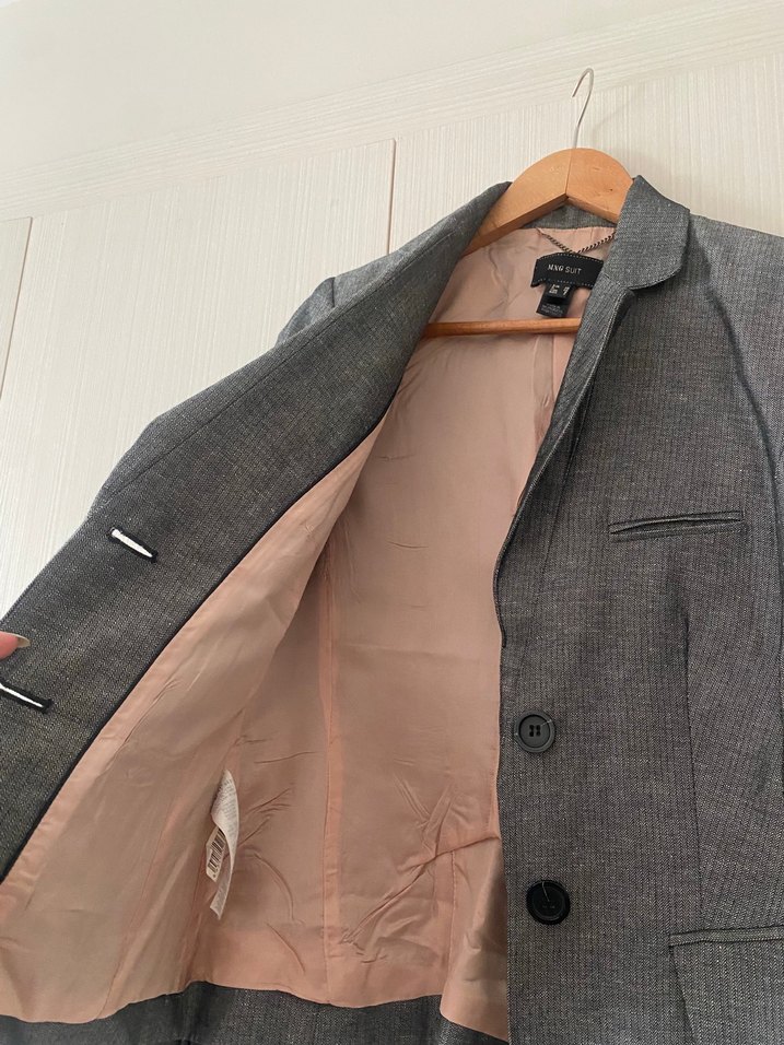 Mango gri blazer - Görsel 3