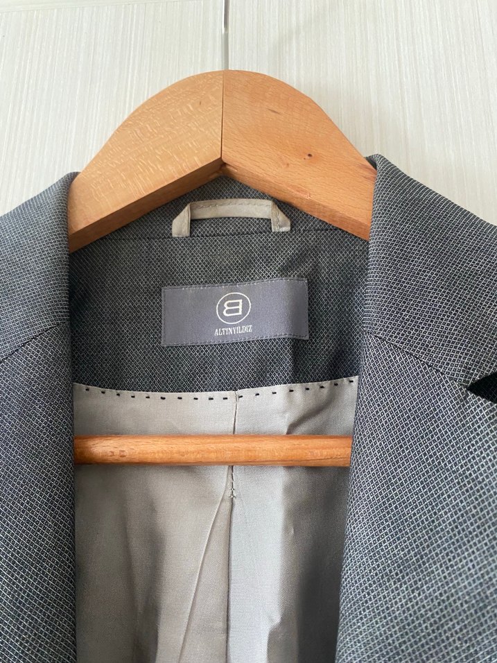 Gri Kadın Blazer Ceket - Görsel 4