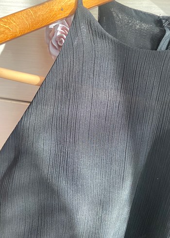 Siyah Drapeli Yüksek Yakalı büstiyer - Görsel 5