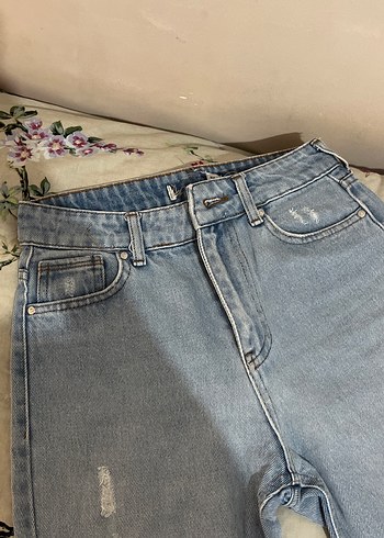 34 Beden mavi Renk Kadın boyfriend Kesim Denim Pantolon