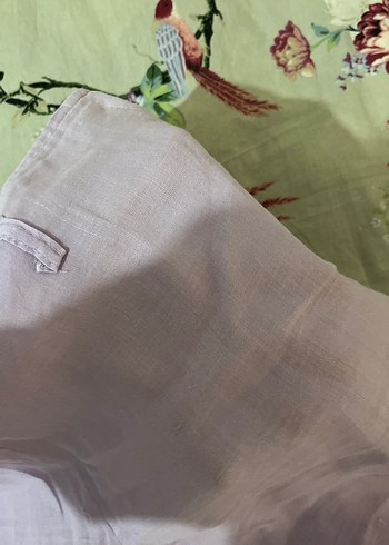 40 Beden Mor Keten Kadın Pantolon