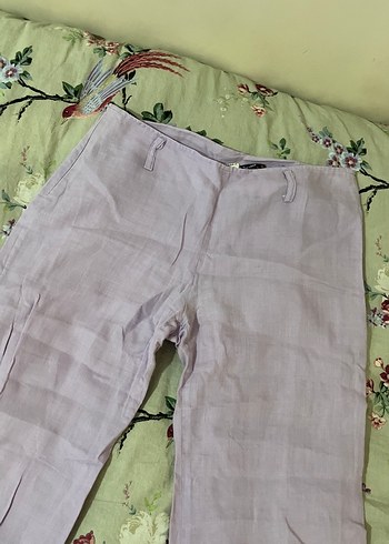 Diğer Mor Keten Kadın Pantolon