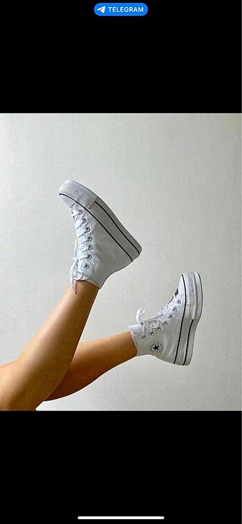 36 Beden beyaz Renk Converse platform