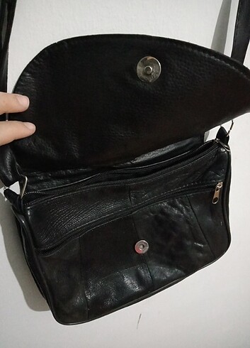 Killstar Deri siyah çanta vintage 