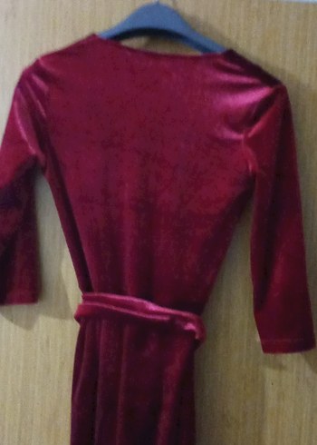 Bordo Uzun Kadın Sabahlık - Görsel 5