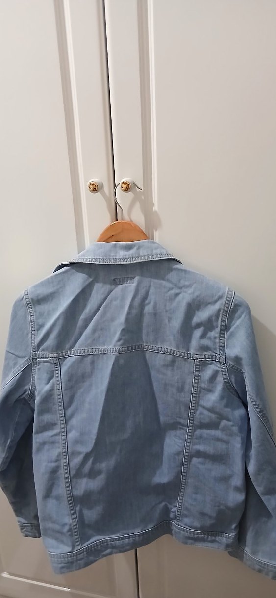 Düğmeli Erkek Çocuk Mavi  kot Ceket 13-14 yaş - Görsel 3